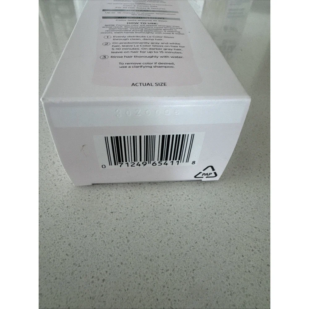 L'Oreal Paris Le Color One Step Toning Hair Gloss Silver White For Gray Hair